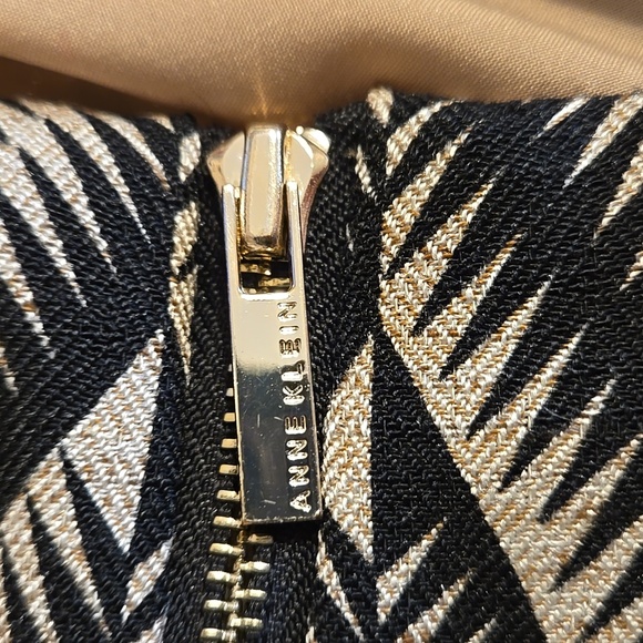 Anne Klein black and tan sleeveless dress Sz 10 - Picture 8 of 10